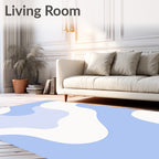 Abstract Pastel Wave Pattern Rug