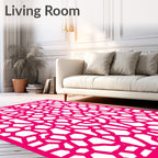 Modern Geometric Lattice Abstract Pattern Rug