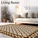 Classic Floral Geometric Pattern Rug