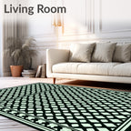 Geometric Lattice Patterned Rug