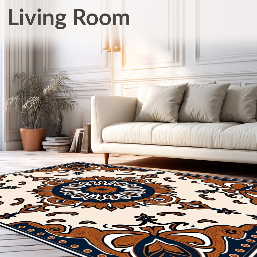Classic Floral Medallion Pattern Rug