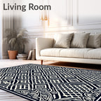 Classic Filigree Diamond Pattern Rug