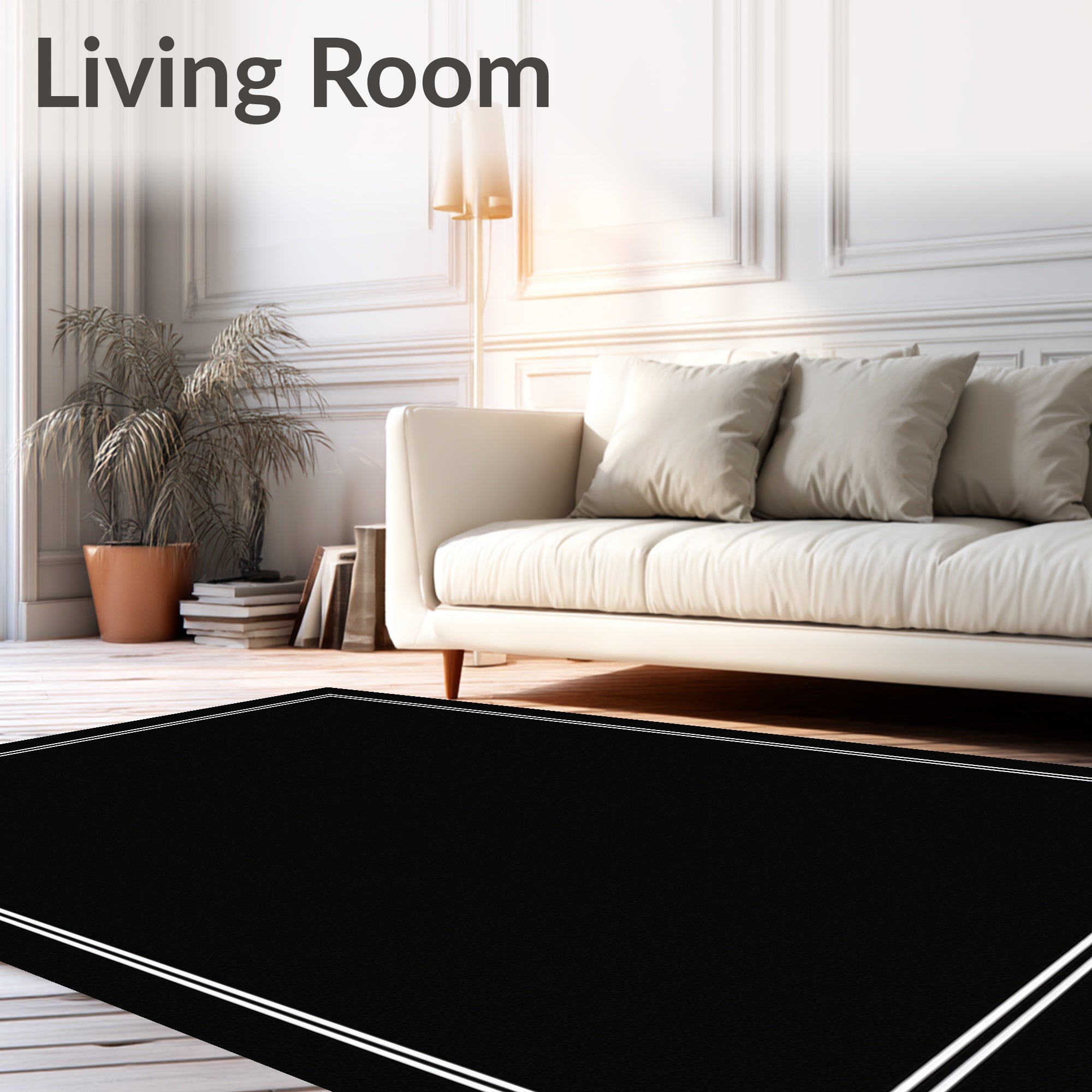 Classic Double Border Design Rug