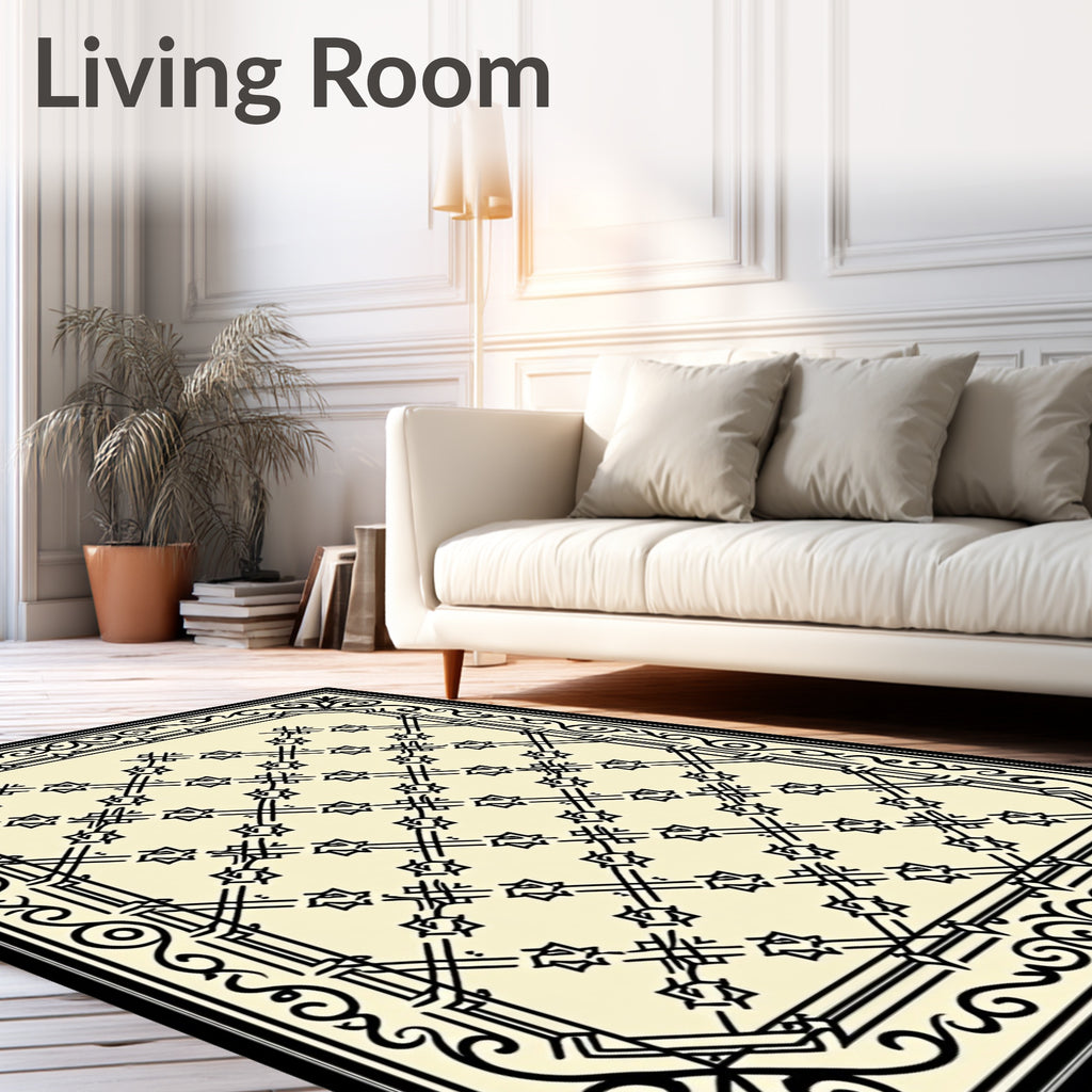 Intricate Lattice Formal Pattern Rug