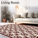 Vine Scroll Traditional Pattern Rug
