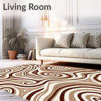 Mottled Swirl Earth Tones Rug