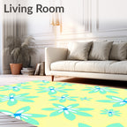 Daisy Mandala Pattern Rug