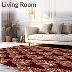 Art Deco Fan Pattern Rug