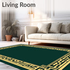 Ornate Greco-Roman Maze Patterned Rug