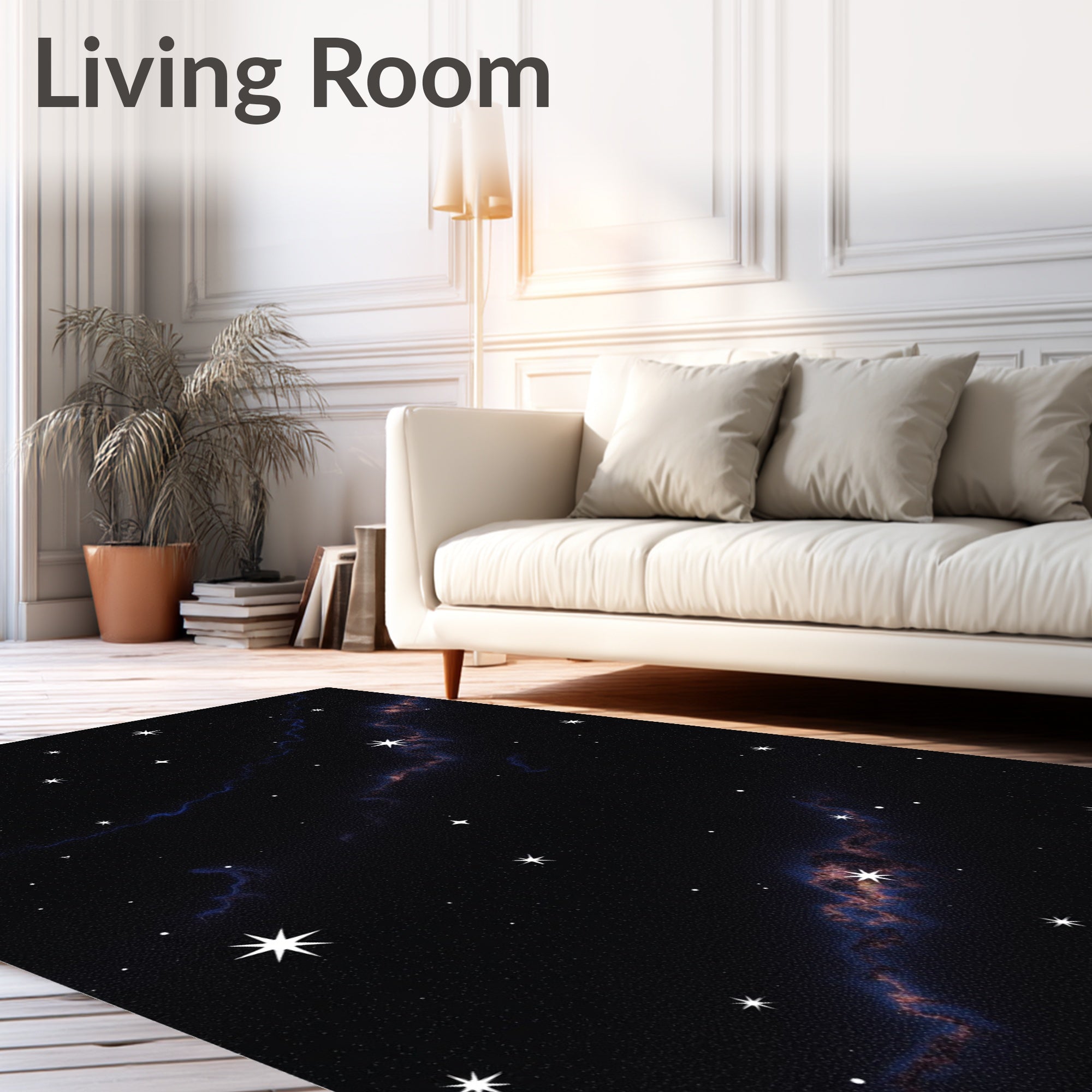 Cosmic Starry Nebula Design Rug