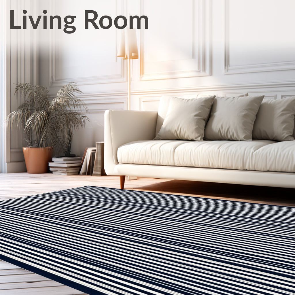 Vertical Stripe Classic Minimalist Rug
