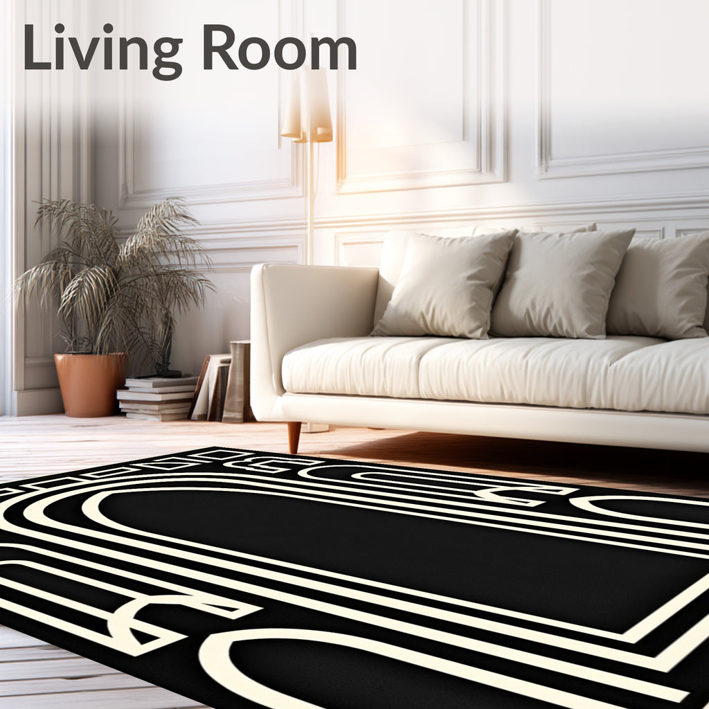 Abstract Arch Geometric Pattern Rug