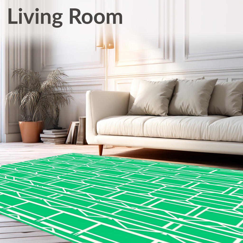 Modern Geometric Lattice Design Rug