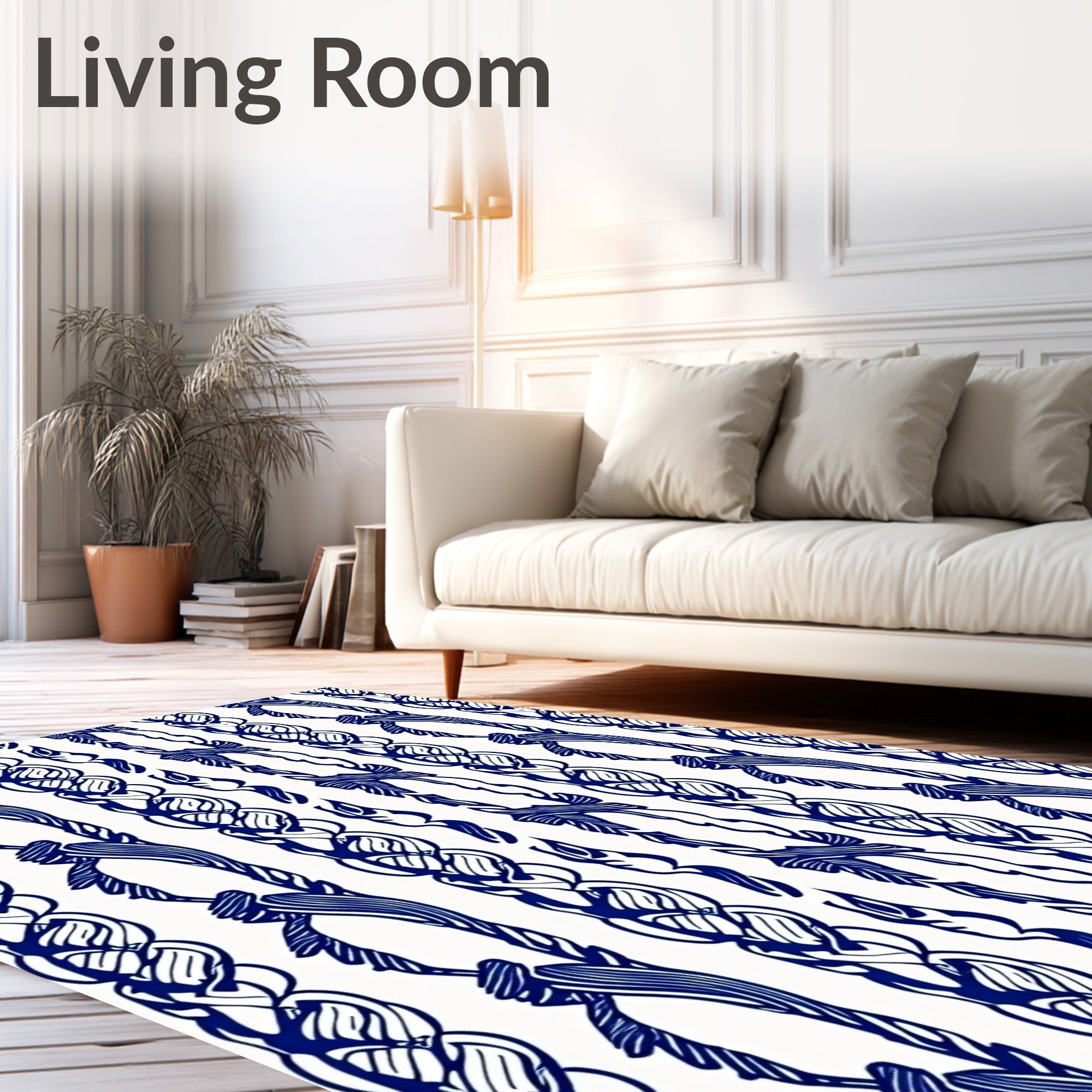 Classic Knotted Rope Pattern Rug