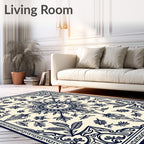 Classic Floral Mandala Pattern Rug