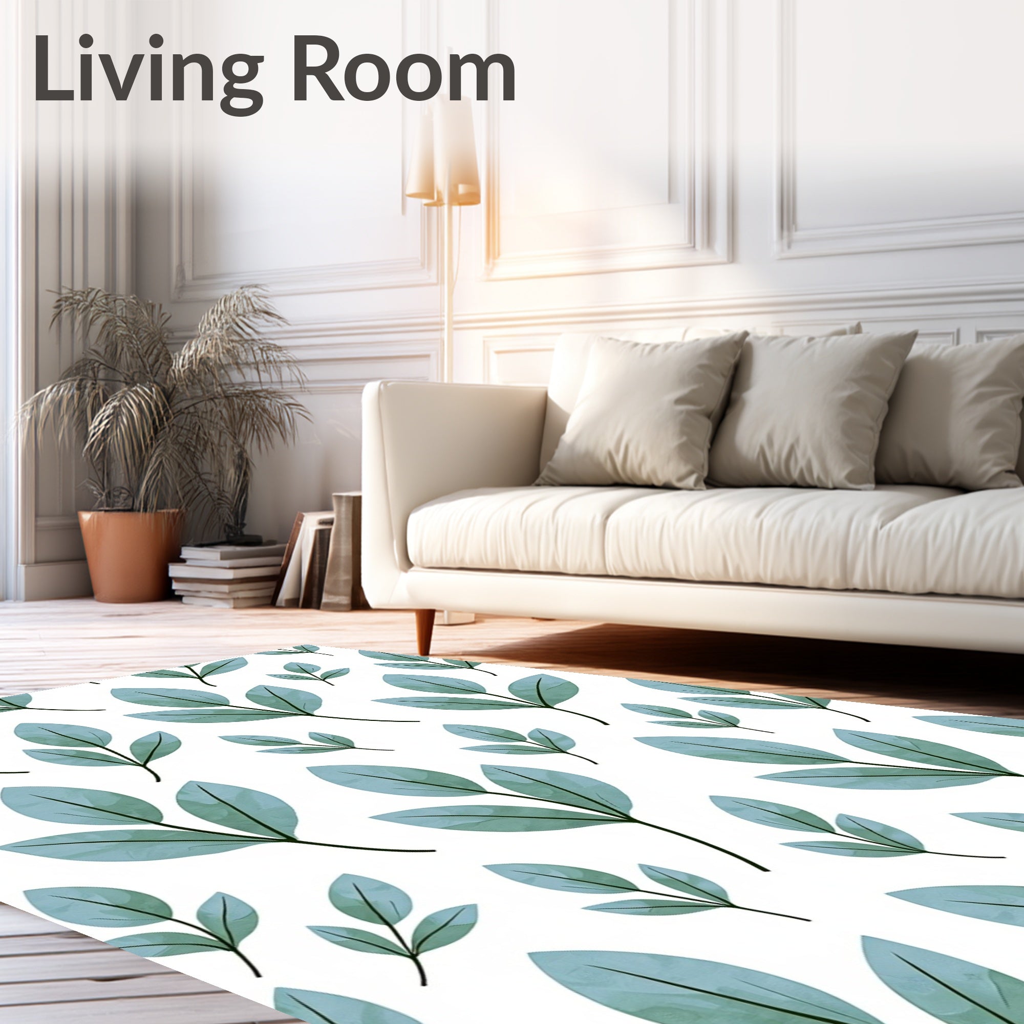 Nature Leaf Pattern Design Rug