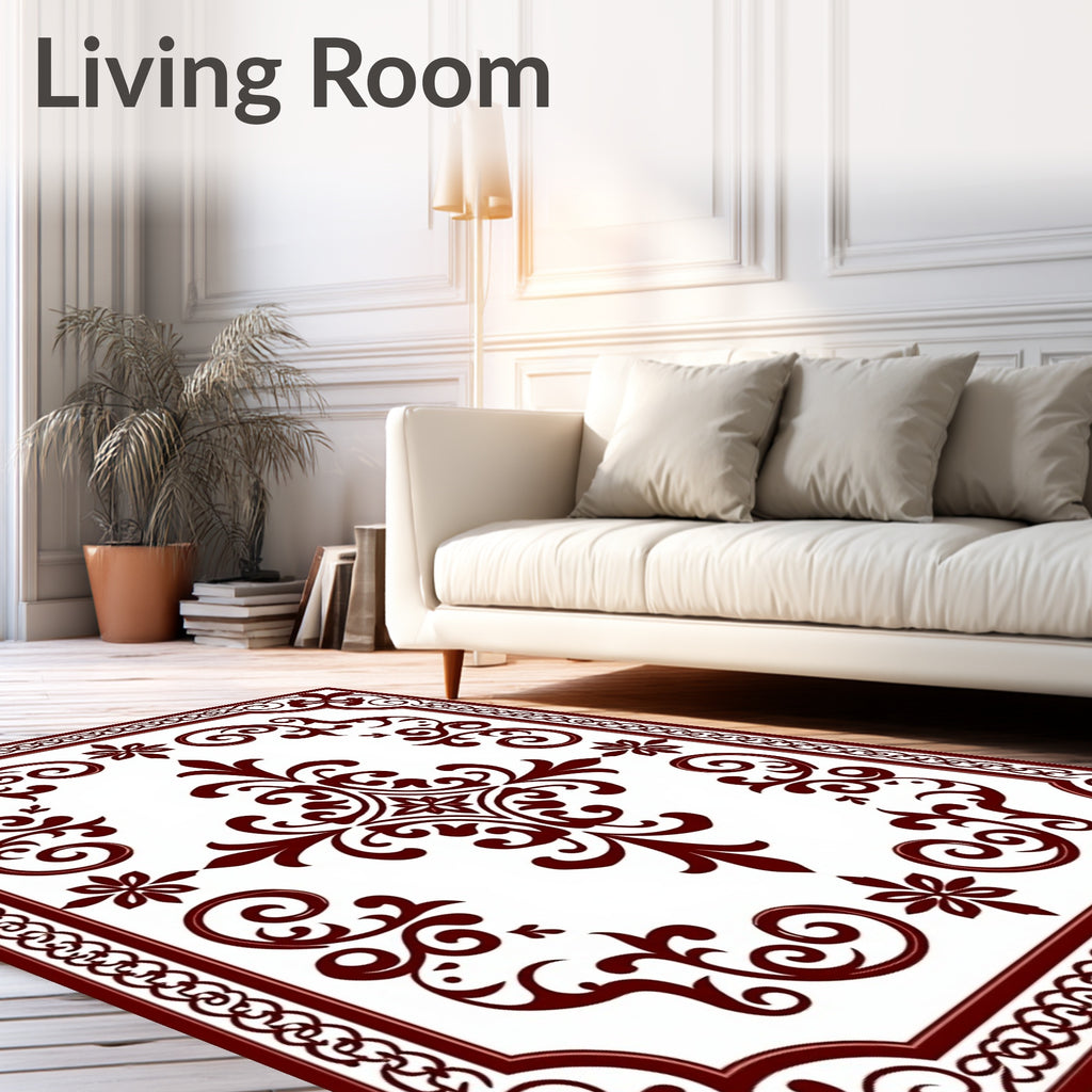 Elegant Swirls And Floral Accents Rug
