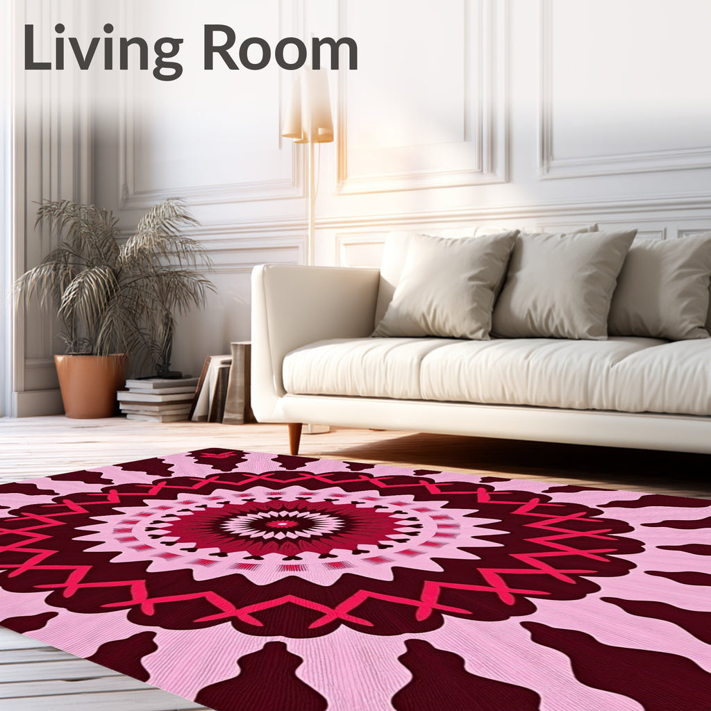 Floral Mandala Patterned Rug