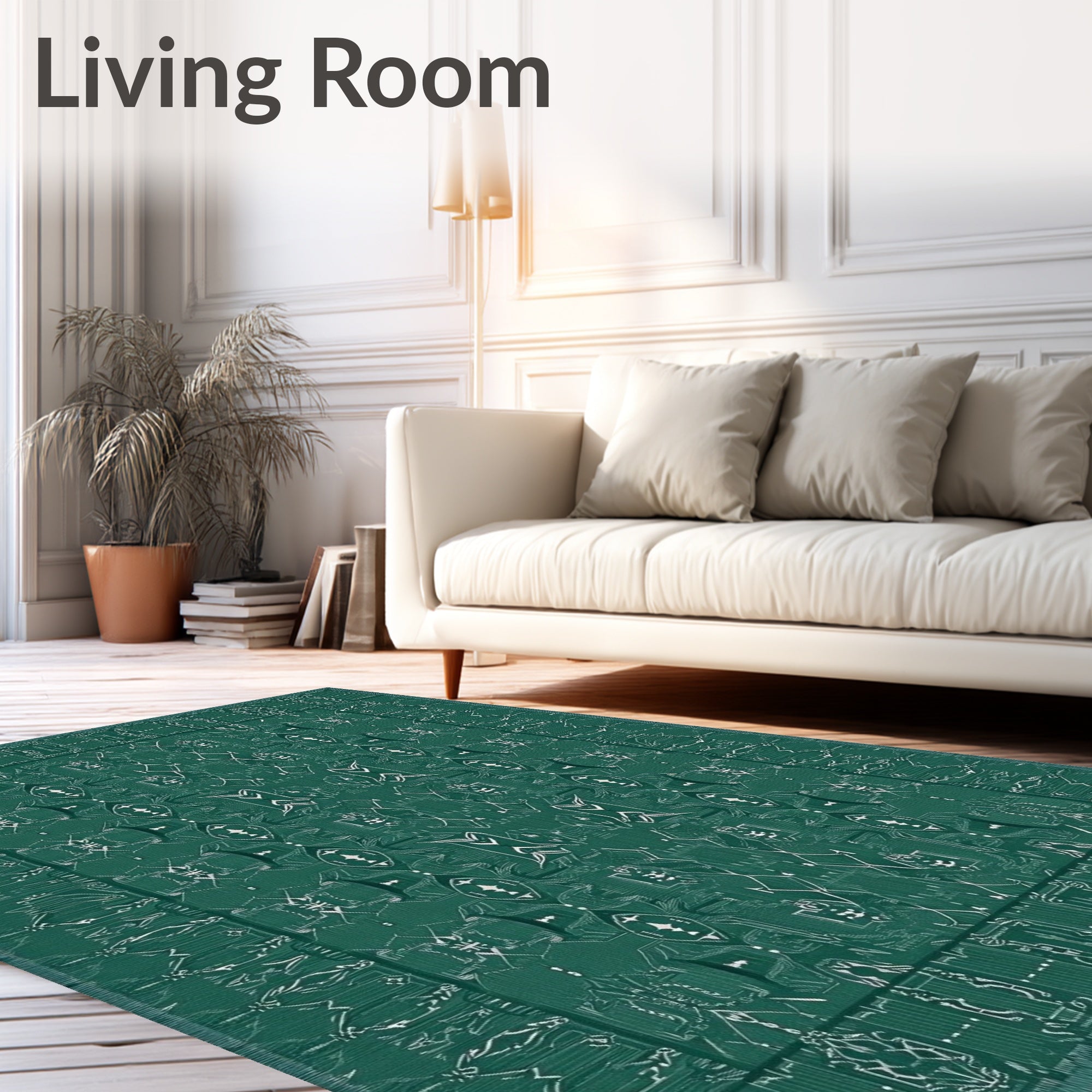 Abstract Circuit Board Pattern Rug