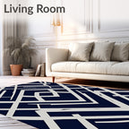 Art Deco Geometric Pattern Rug