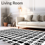 Bold Geometric Abstract Pattern Rug