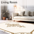 Classic Ornate Scrollwork Ornamental Rug