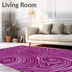Abstract Swirls Vibrant Pattern Rug