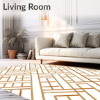 Modern Geometric Lines Rug