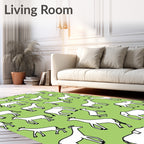 Whimsical Animals Pattern Rug