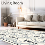 Classic Floral Arch Damask Design Rug
