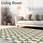 Savannah Gold Geometric Links Rug