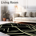 Art Deco Style Geometric Pattern Design Rug