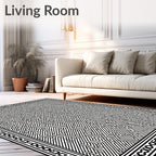 Intricate Geometric Maze Pattern Rug
