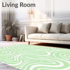 Soft Swirls Abstract Pattern Rug