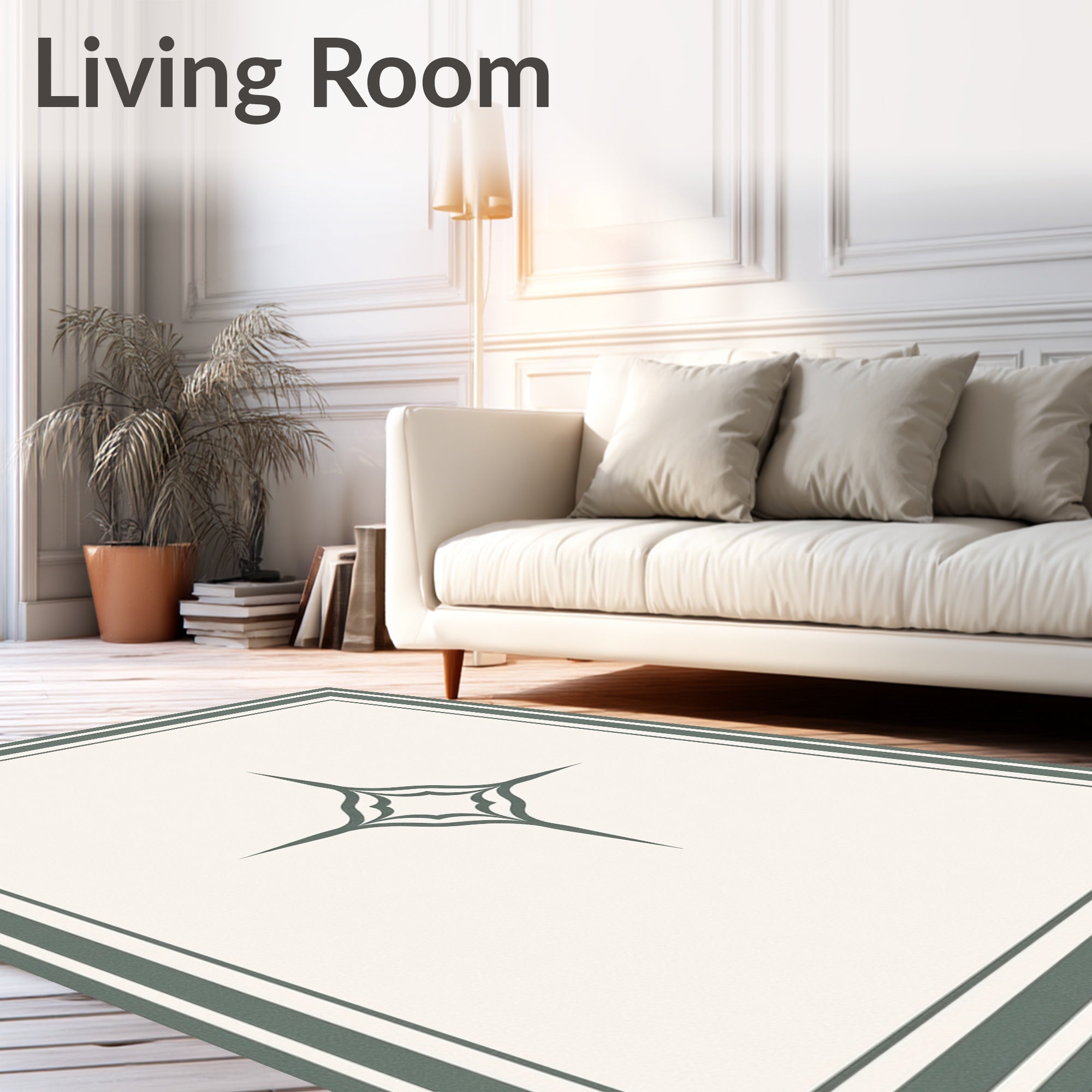 Classic Starburst With Border Design Rug