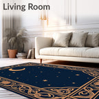 Celestial Moonlight Patterned Design Rug