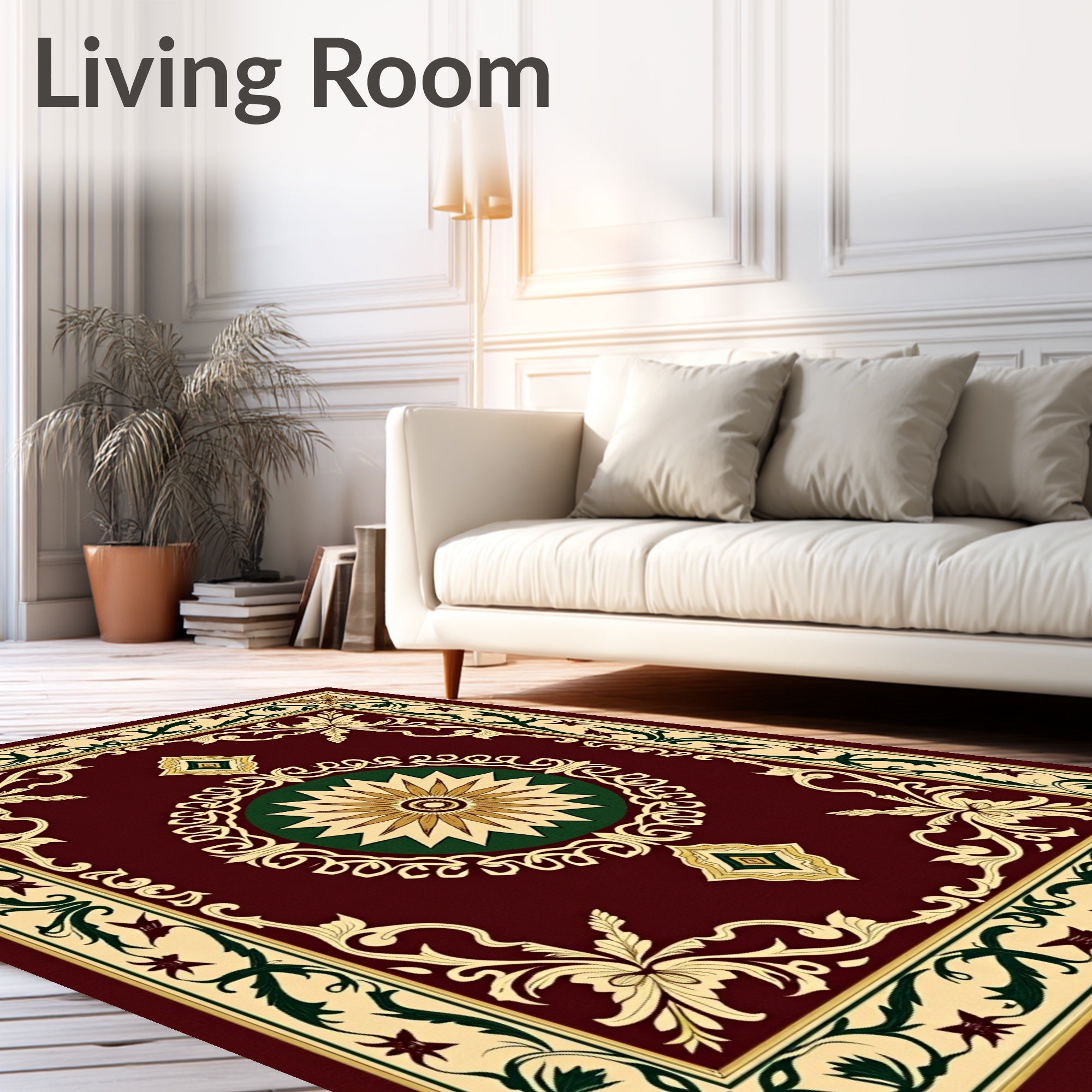 Grand Floral Medallion Design Rug
