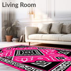 Bold Geometric Symmetry Pattern Rug
