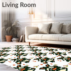 Abstract Floral Arrangement Pattern Rug