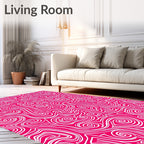 Abstract Swirl Pattern Design Rug