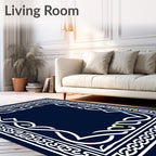 Classic Interlocking Border Design Rug