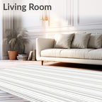 Modern Minimalist Vertical Line Design Rug