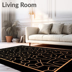 Geometric Network Pattern Rug