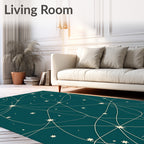 Constellation Woven Star Pattern Rug