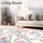 Vintage Floral Vine Pattern Design Rug