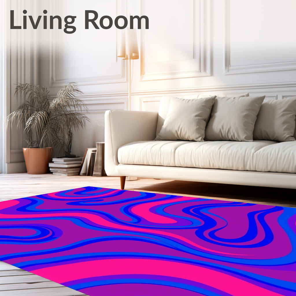 Vibrant Swirl Pattern Rug