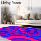 Vibrant Swirl Pattern Rug