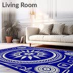Starburst Medallion Sapphire Geometric Rug