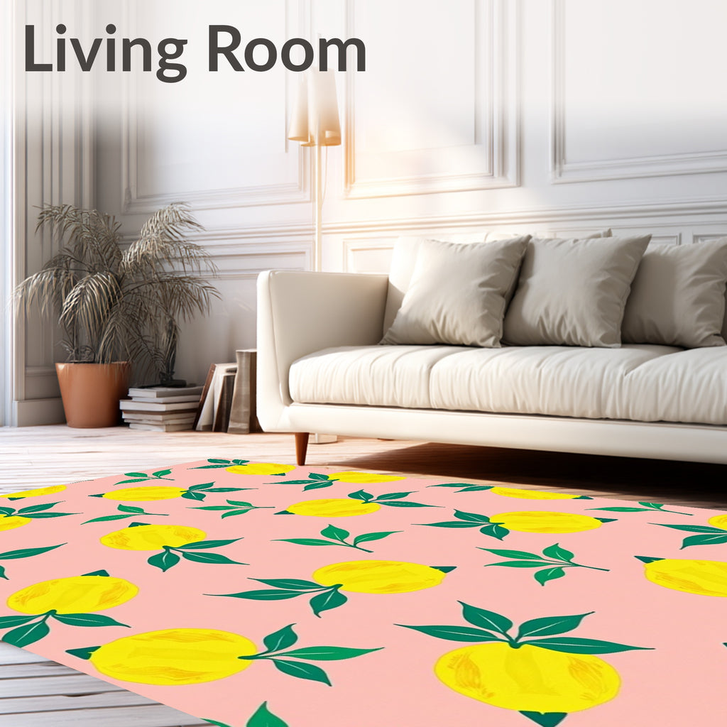 Happy Lemon Pattern Design Rug