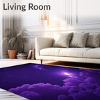 Purple Galaxy Cloud Starry Sky Rug